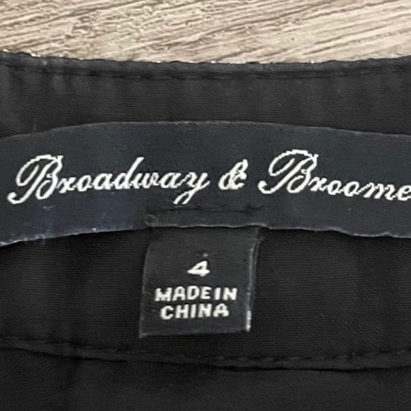 🌺 Madewell Broadway & Broome Metallic A-Line Mini Skirt Size 4 - Picture 6 of 8